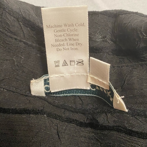 Coldwater Creek Semi-Sheer Stripe Shirt long sleeves size M - Picture 9 of 9